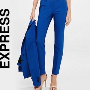 Express editor ankle pant cobalt blue NWT